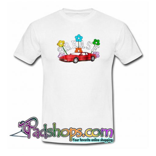 Grease Flower Car T Shirt SL