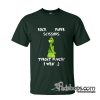 Grinch Rock Paper Scissors throat punch I win T-shirt