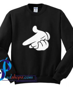 Gun Mickey Hands Sweatshirt