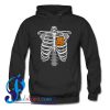 Halloween Skeleton Rib Cage Pumpkin Hoodie