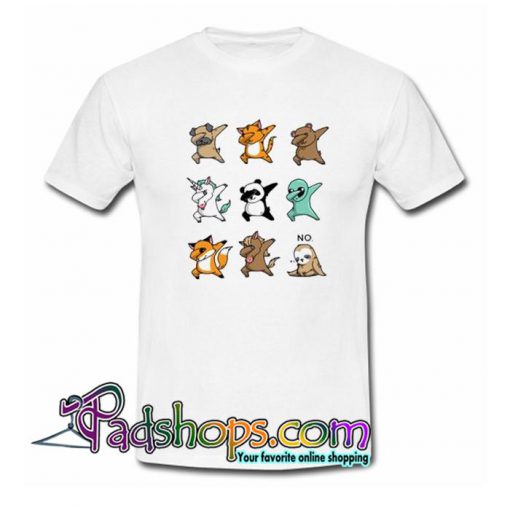 Happy Animals Dabbing T shirt SL