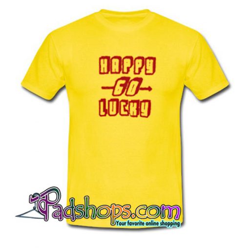 Happy Go Lucky Gold Yellow T Shirt SL