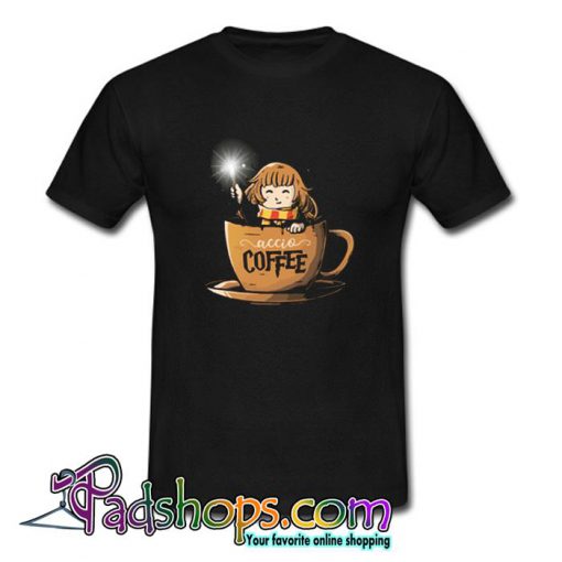 Hermione Harry Potter Accio Coffee Tshirt SL