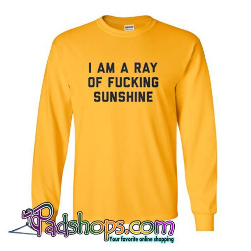 I Am a Ray of Fucking Sunshine Sweatshirt SL