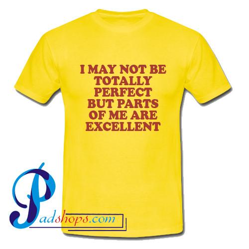 I May Not Be Totally Perfect But Parts Of Me Are Excellent T Shirt