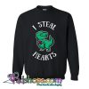I Steal Hearts Trex Rex Dinosaur Sweatshirt (PSM)