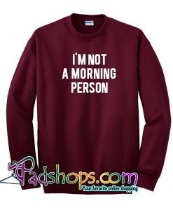 I’m Not A Morning Person Sweatshirt