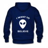 I want to believe Alien(BACK) hoodie