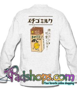 Ichigo Milk Sweatshirt Back