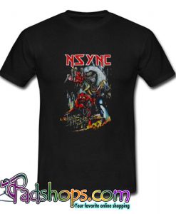Iron Maiden Piece of Mind NSYNC Tshirt SL