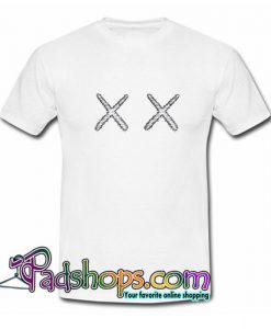 Kaws  X  Uniqlo XX Clasic  Logo White T Shirt SL