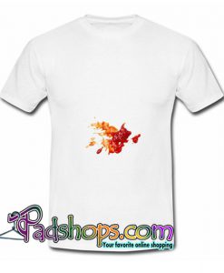 Ketchup Stain On White  T Shirt SL