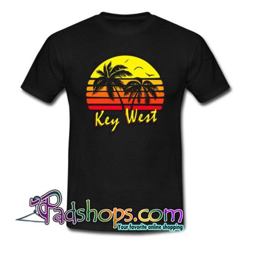 Key West Retro Sunset T Shirt SL