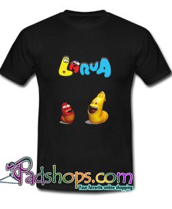 LArva Cartoon Black T shirt SL