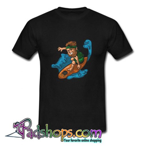 Leprechaun Surfing T Shirt (PSM)
