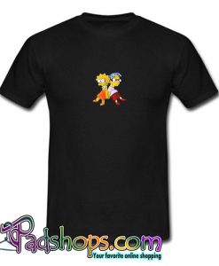 Lisa Simpson And Milhouse Cute T Shirt (PSM)