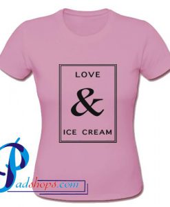 Love And Ice Cream Graphic T Shirt