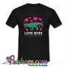 Love Bites Heart Dino Trex Rex Dinosaur T Shirt (PSM)