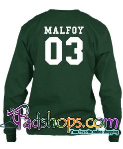 Malfoy Sweatshirt Back
