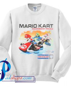 Mario Kart 8 Rainbow Road Lightning Cup Sweatshirt