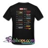 Marvel Studios 10th Anniversary Back T Shirt SL