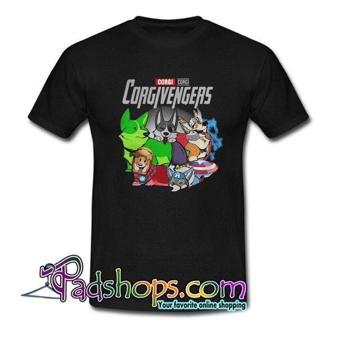 Marvel avengers endgame corgi Corgivengers T Shirt SL