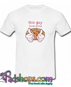 Mens Funny Pizza Theme T shirt SL
