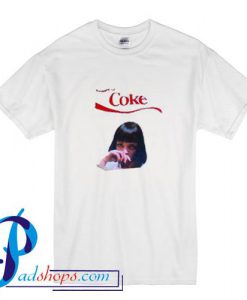 Mia Wallace Pulp Fiction Beware of Coke T Shirt