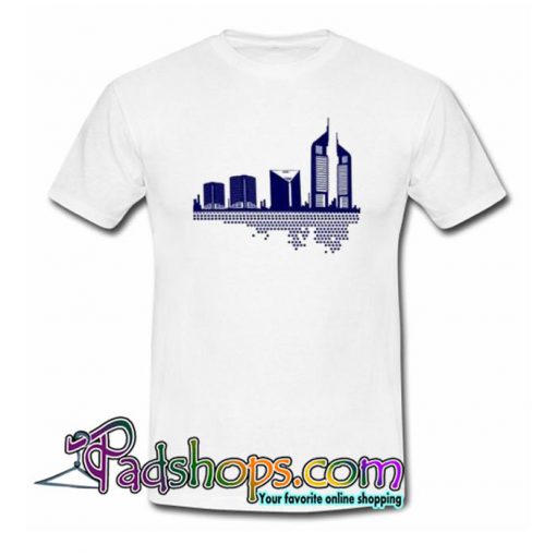 Modern City Silhouette T Shirt SL