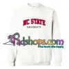 NC state university sweatshirt unisex adult