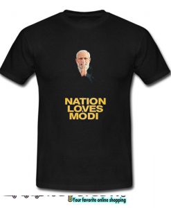 NaMo Nation Loves Modi T shirt SL