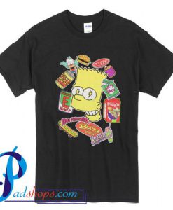 New The Simpsons Sugar Rush Bart Classic Vintage T Shirt