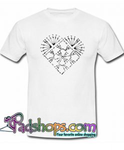 Nice Crochet heart chart  T Shirt SL