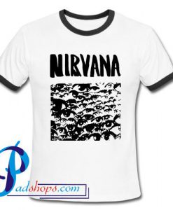 Nirvana Grunge Eyes Ringer Shirt