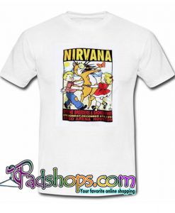 Nirvana Kurt Cobain concert T Shirt SL