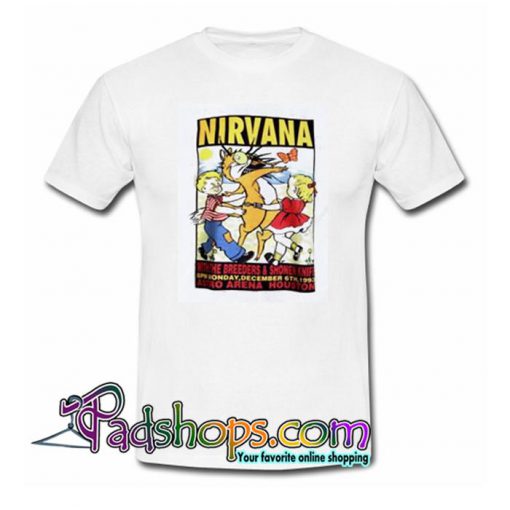 Nirvana Kurt Cobain concert T Shirt SL