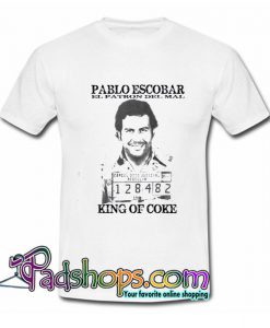 Pablo Escobar King Of Coke Mug Shot El Patron T Shirt SL
