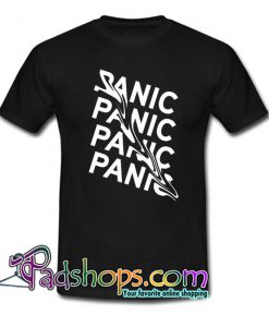 Panic Font T Shirt SL