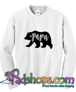 Papa Bear and Baby Bear Daddy & Me Outfit sweatshirt