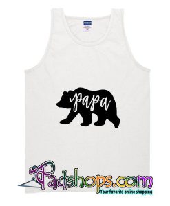 Papa Bear and Baby Bear Daddy & Me Outfit tank tops