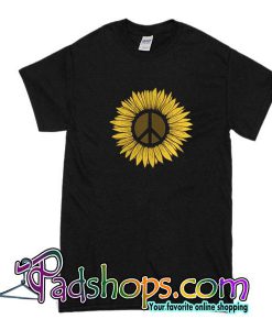 Peace Hippie Inside Sunflower T-Shirt