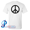 Peace Logo T Shirt Back