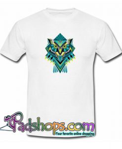 Personality Geometric Stitching Owl Homme T Shirt SL