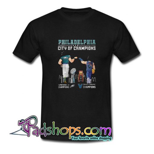 Philadelphia City of Champions Goku and Vegeta T shirt SL