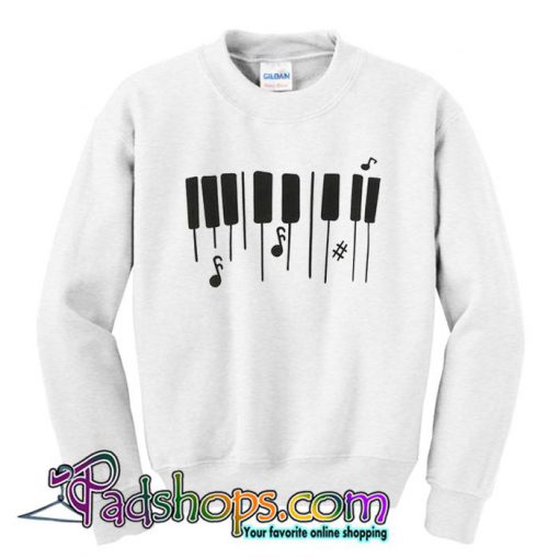 Piano Keyboard Music Sweatshirt (PSM)