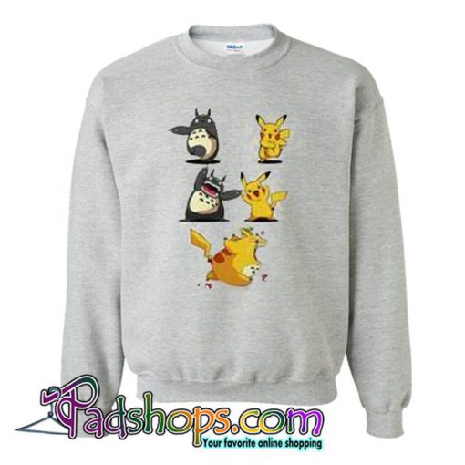 Pikachu fusion Totoro became Totochu or Pikaro Sweatshirt SL