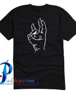 Pinch Hand Symbol T Shirt Back
