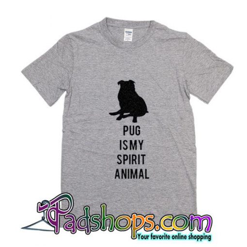 Pug is my spirit animal Stenciled hand painted t-shirt! Pug life shirt unisex tshirt