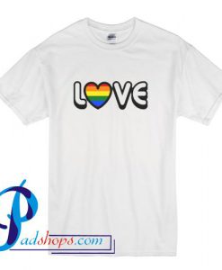 Rainbow Heart T Shirt