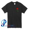 Red Rose Drawing Pocket Print T Shirt